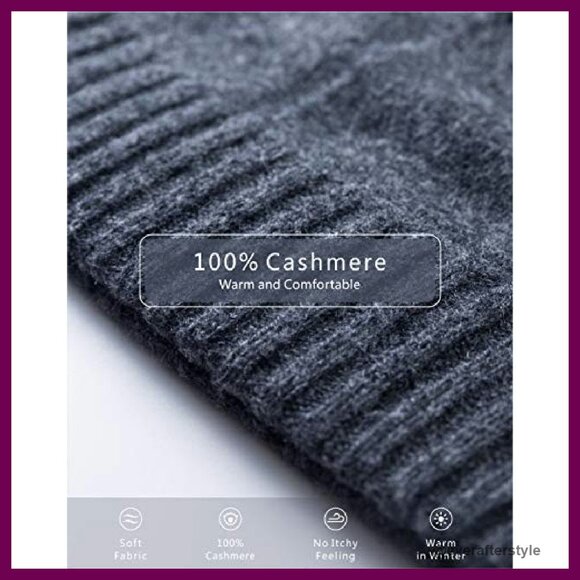 Pure Cashmere Winter Beanie Skullies Cap Soft Warm Lightweight Chic main image 7